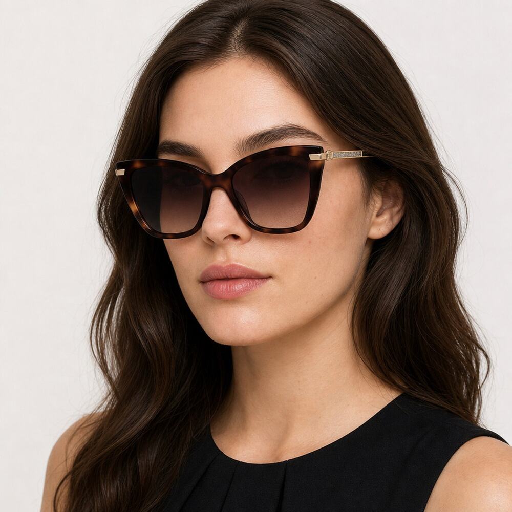 NEW Carolina Herrera HER 0262/S 0086HA Havana Sunglasses authentic